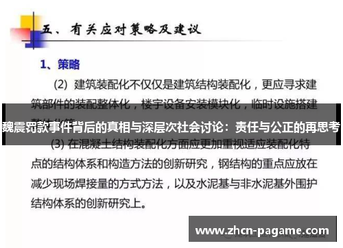 魏震罚款事件背后的真相与深层次社会讨论：责任与公正的再思考